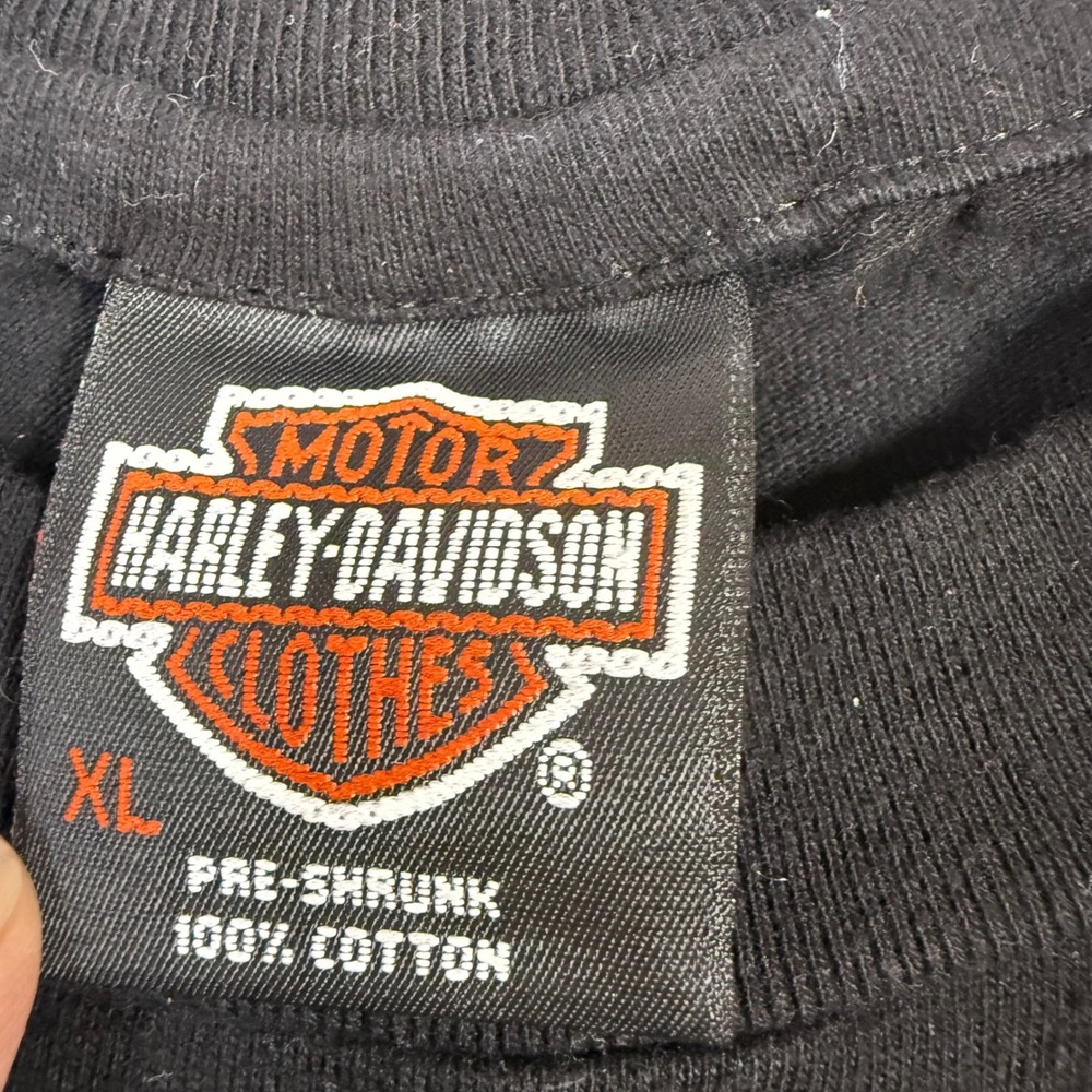 Vintage Harley-Davidson Sturgis 1993 Willie G Feather Graphic T-Shirt – Black, X - Picture 4 of 14
